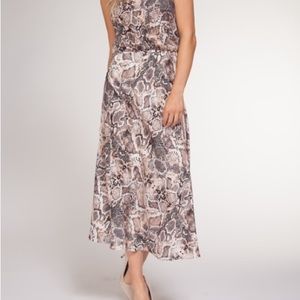 Black Tape midi skirt